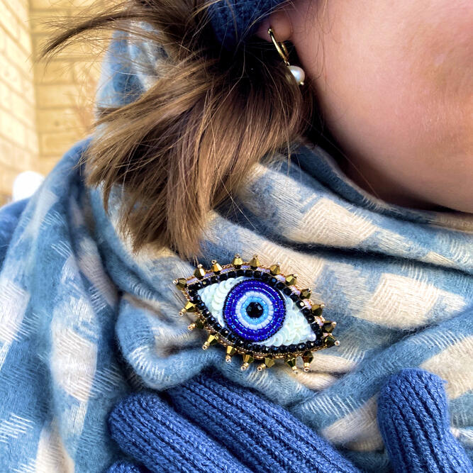 The evil eye brooches